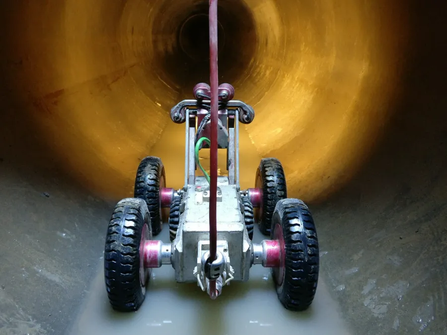 CCTV robot kamera ile kanal görüntüleme